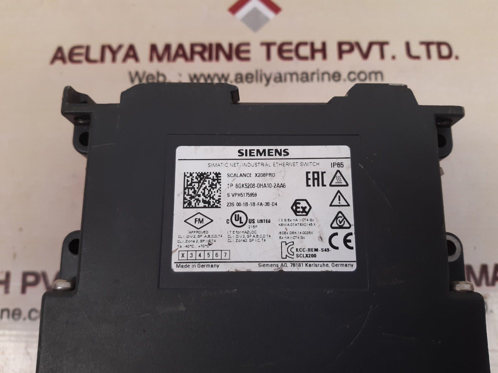 Siemens 6gk5208-0ha10-2aa6 simatic net industrial ethernet switch 