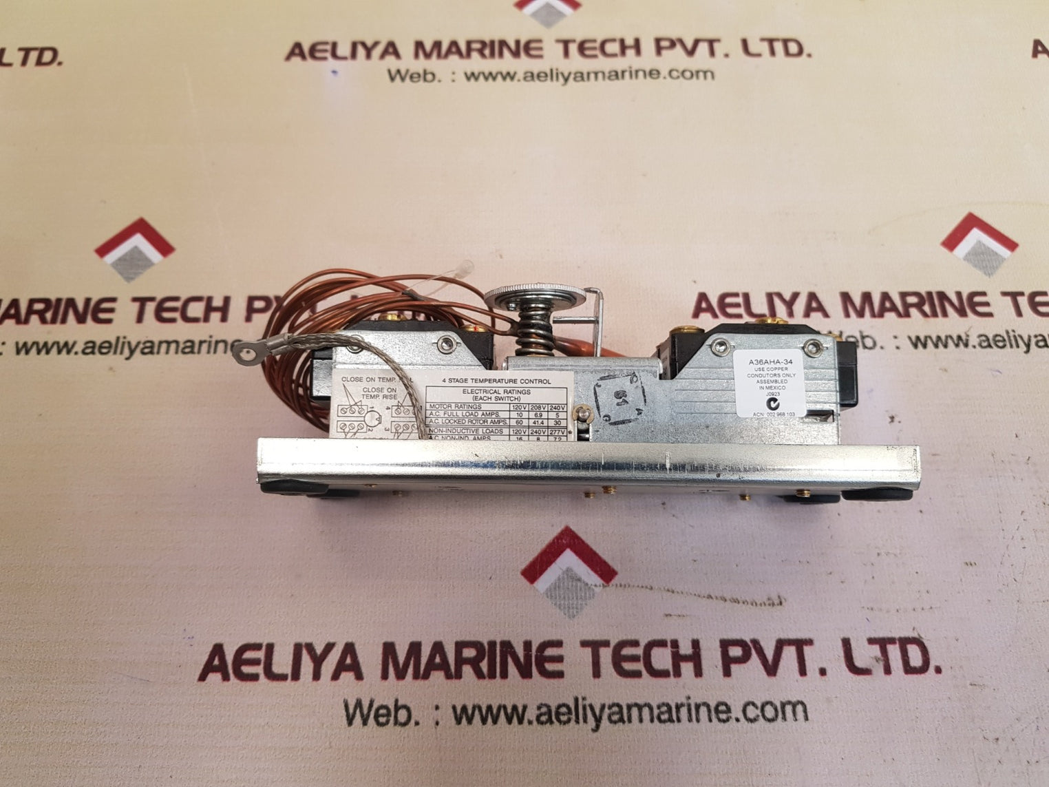 Johnson controls a36aha-34c 4-stage temperature control