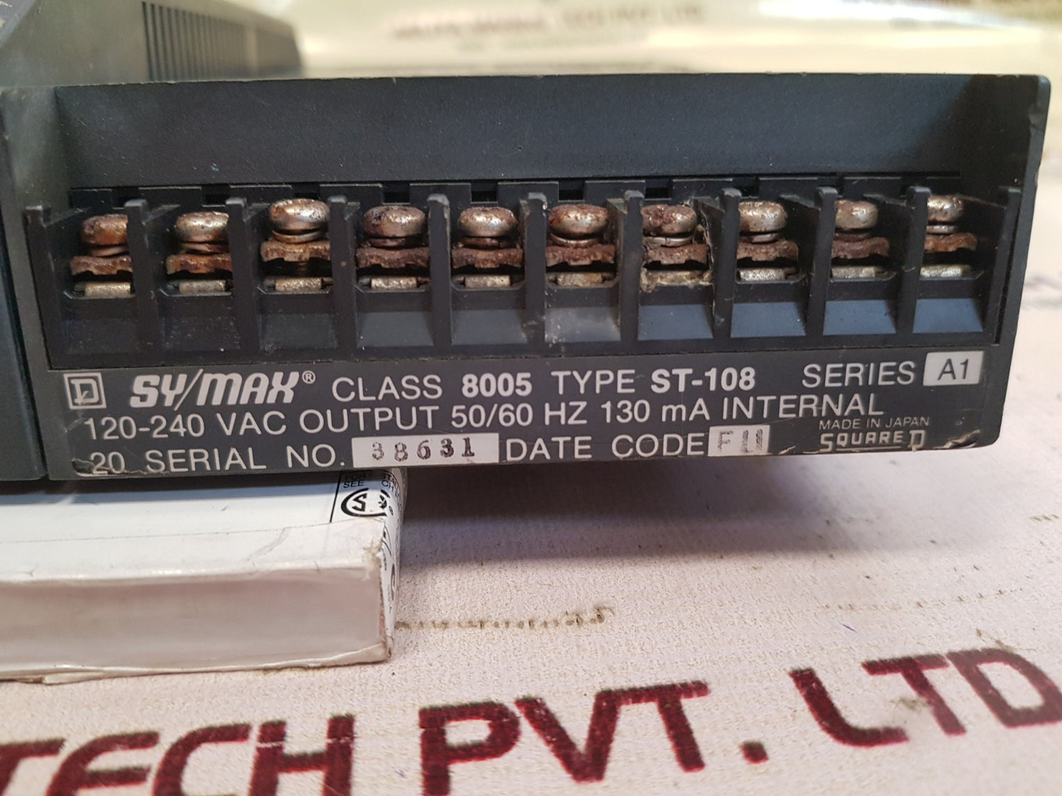Square d cp-50plc unit with an-108 input module st-108 output module 