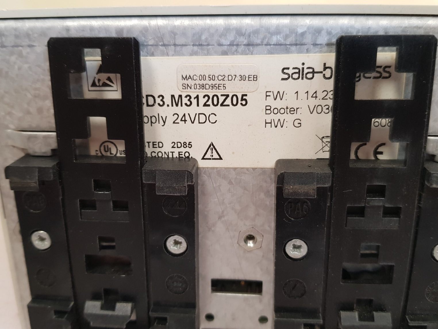 Saia-burgess pcd3.m3120z05 power supply with pcd3.a460 input module