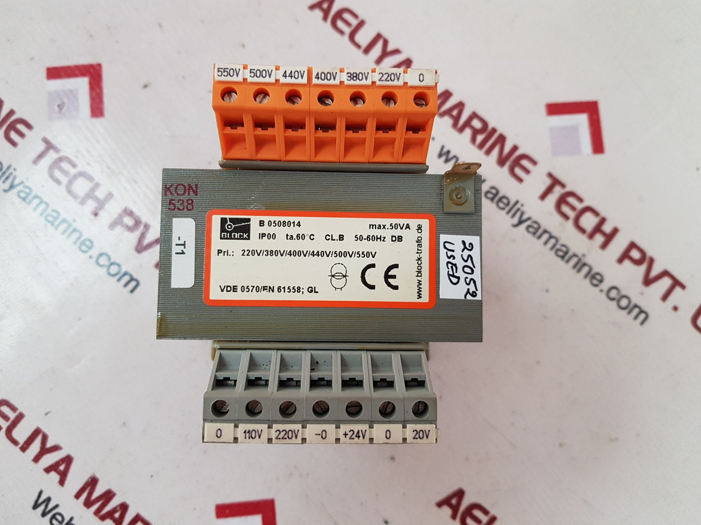 Block-trafo b 0508014 transformer vde 0570/en61558