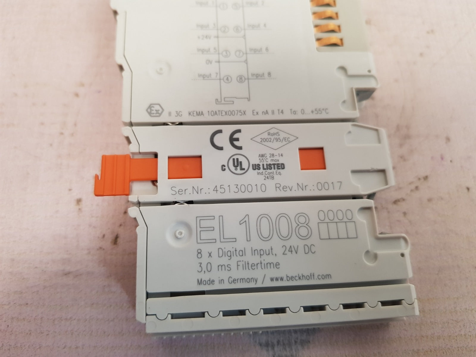 Beckhoff el1008 digital input module