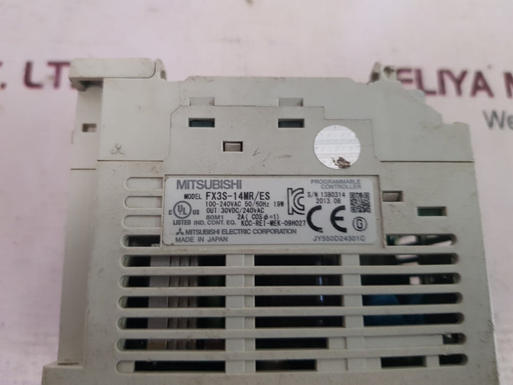 Mitsubishi fx3s-14mr/es programmable controller