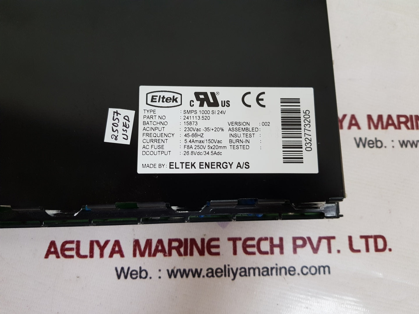 Eltek Smps 1000 Si 24V Power Supply 241113.520 230Vac/24Vdc