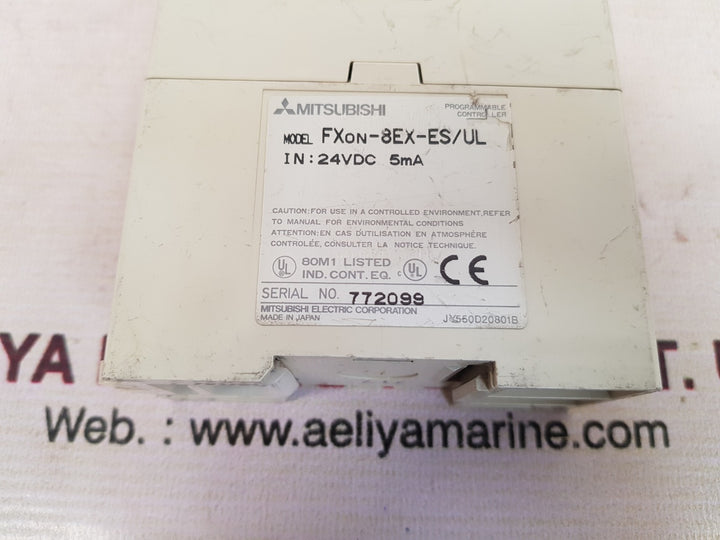 Mitsubishi fxon-8ex-es/ul programmable controller