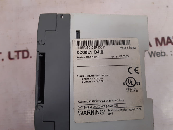 Abb xc08l1 module 1sbp260102r1001