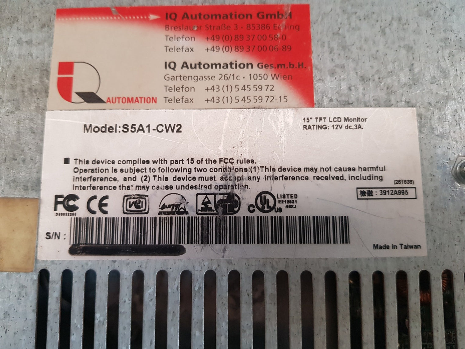 Flatman fb150siildcsg tft display panel