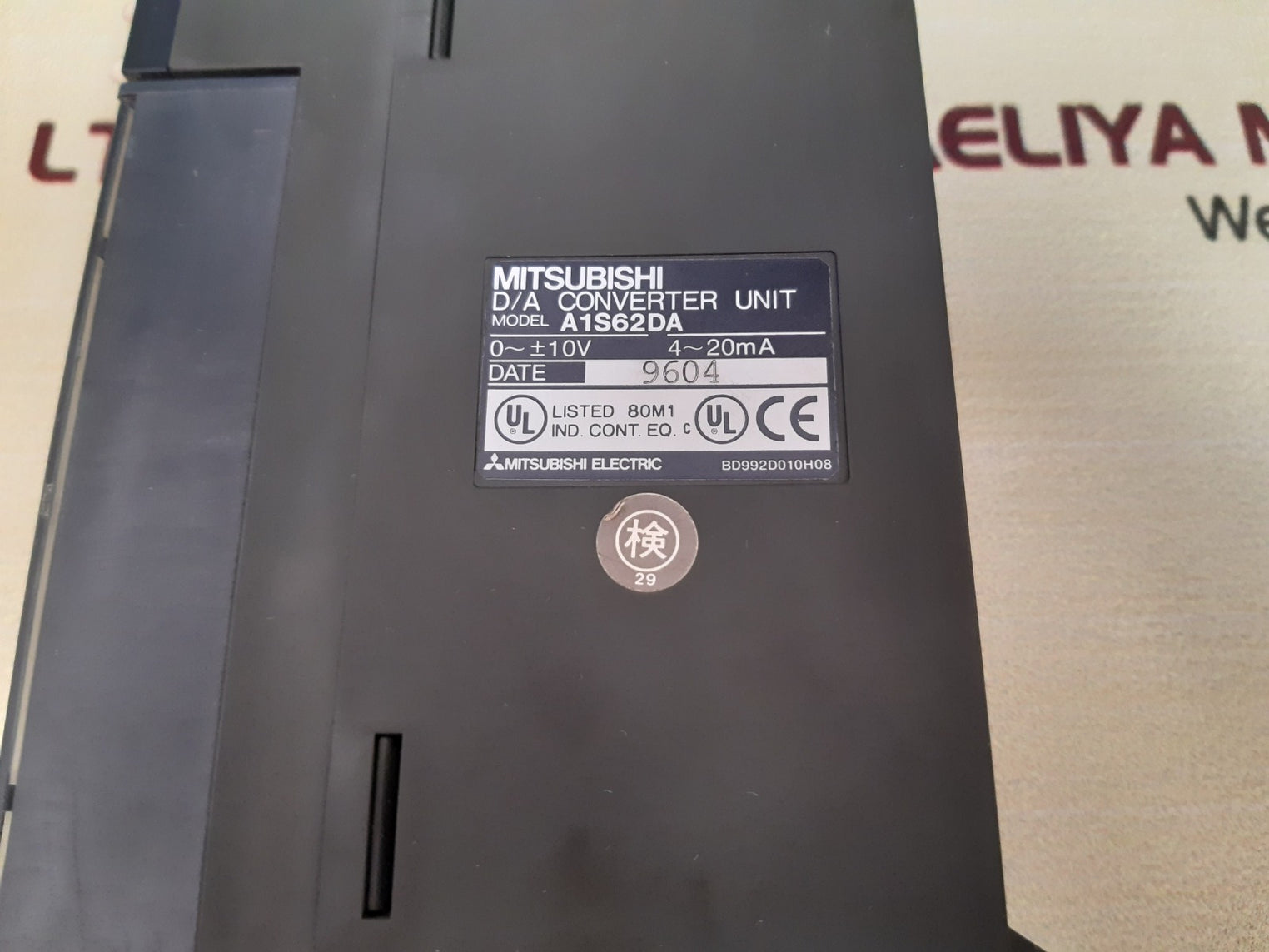 Mitsubishi a1s62da d/a converter unit