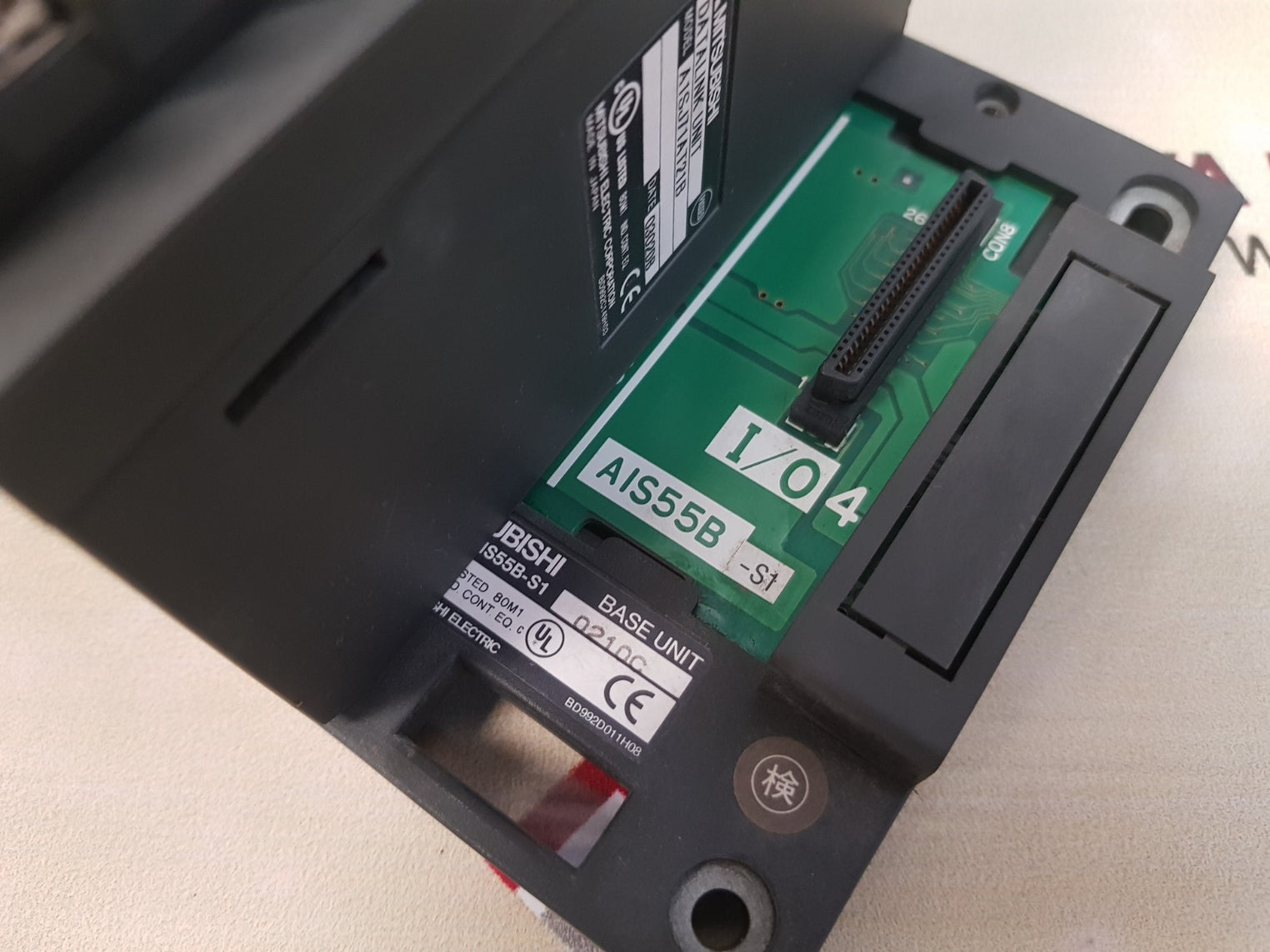 Mitsubishi a1sd61,a1sg62,a1sy80,a1sj71at21b module with a1s55b-s1 base unit