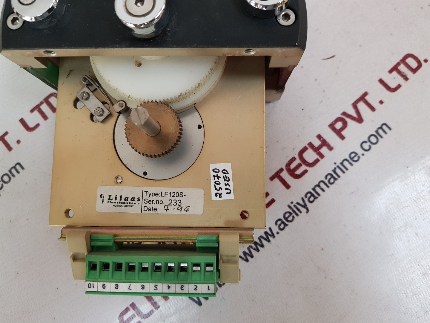 Lilaas lf120s engine control lever