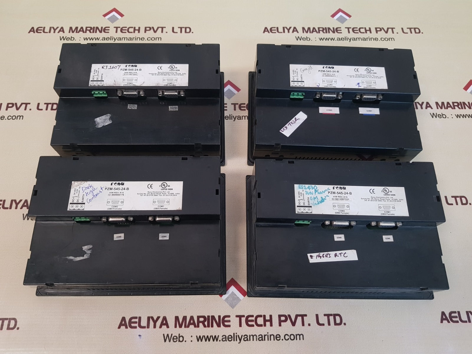 Renu pzm-545-24-b color touch screen operator hmi interface panel rev. a16