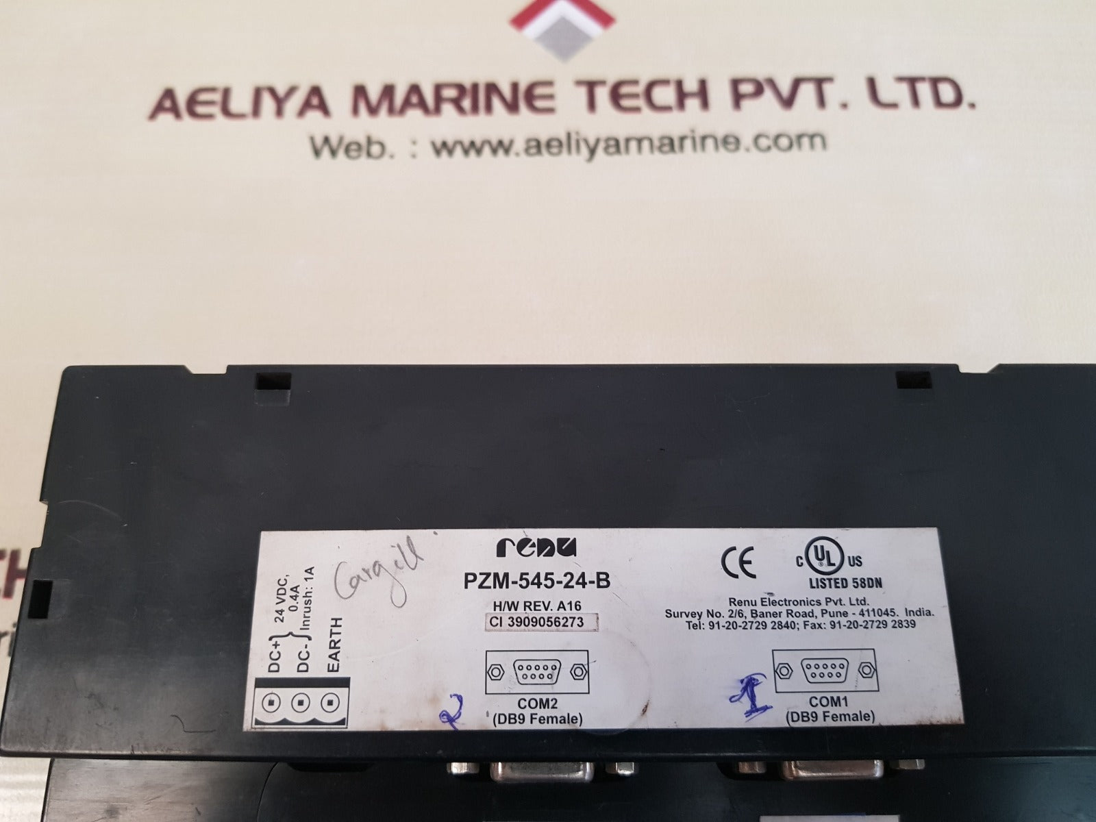 Renu pzm-545-24-b color touch screen operator hmi interface panel rev. a16