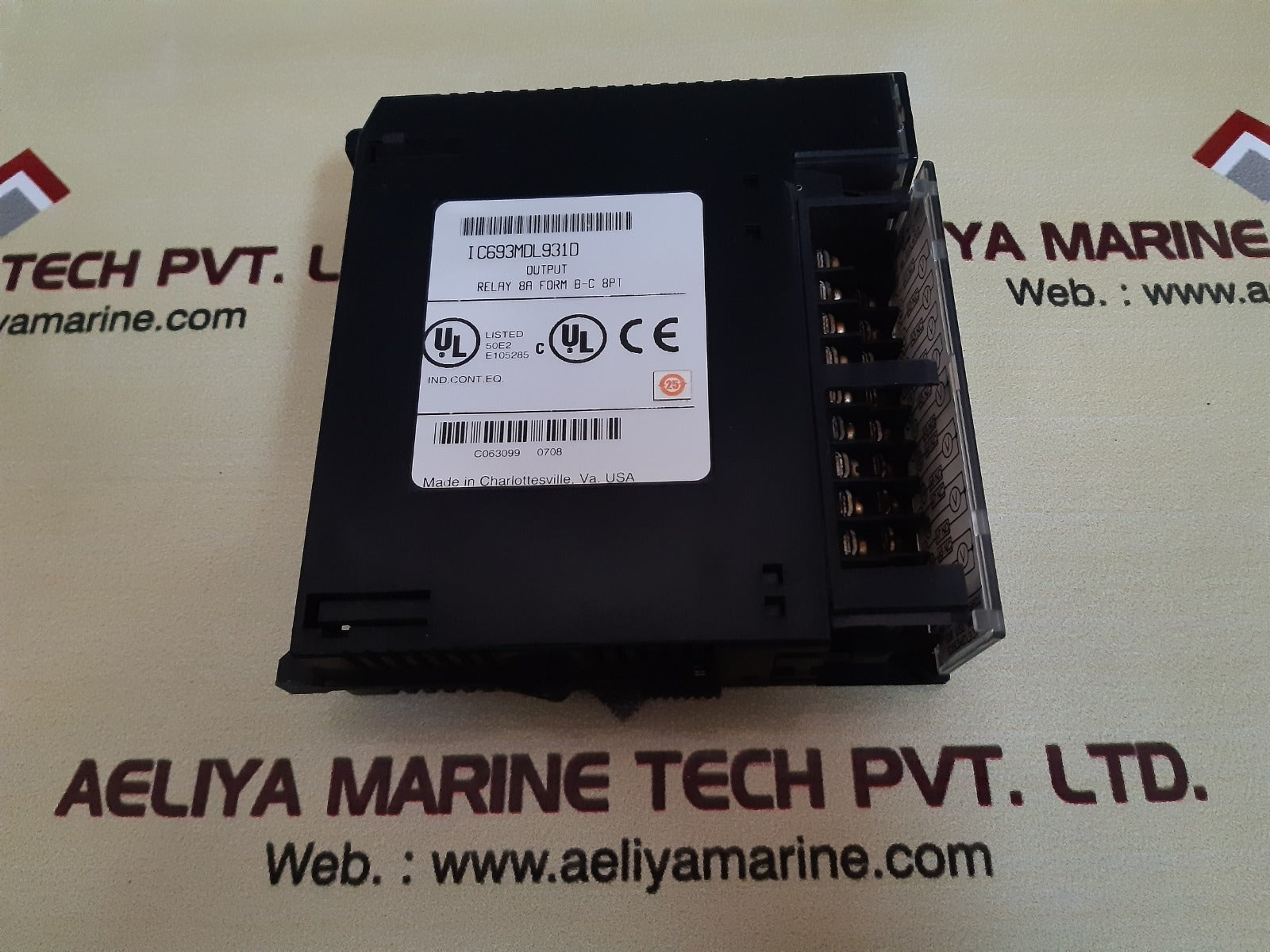 Ge ic693mdl931d output relay 8a form b-c 8pt