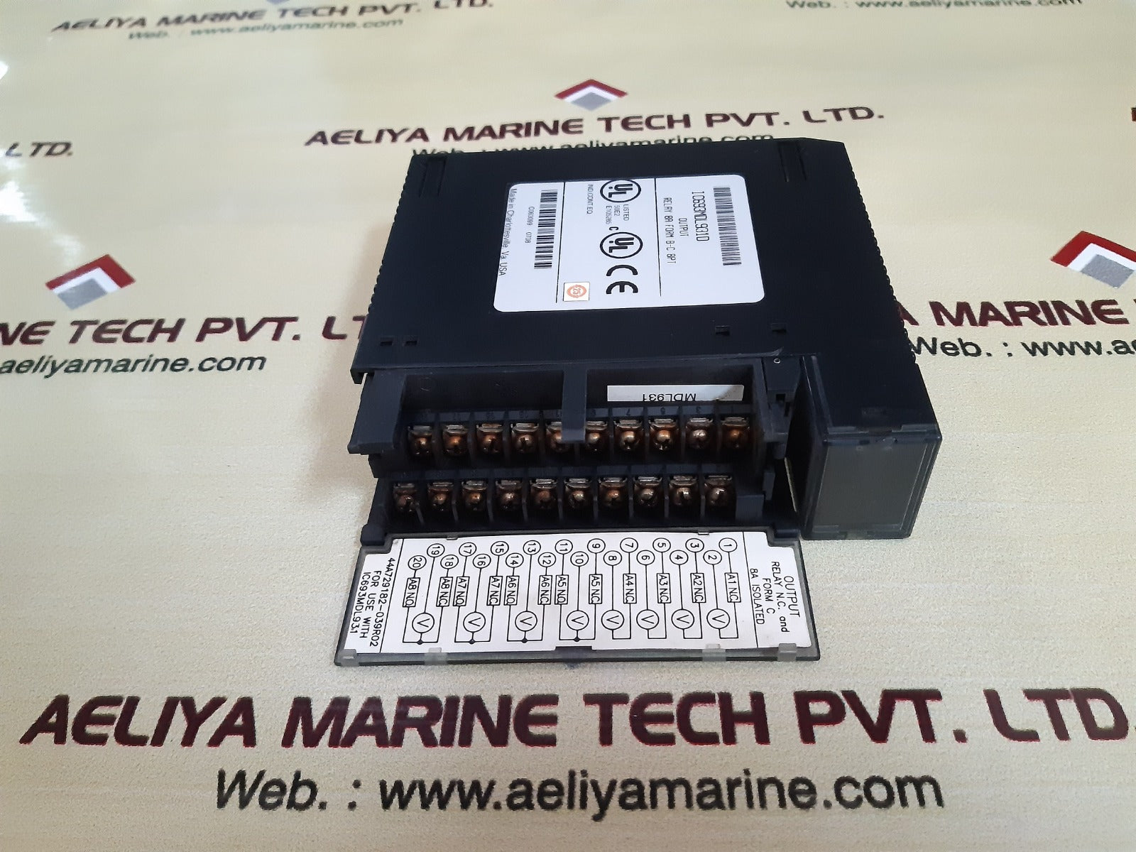 Ge ic693mdl931d output relay 8a form b-c 8pt
