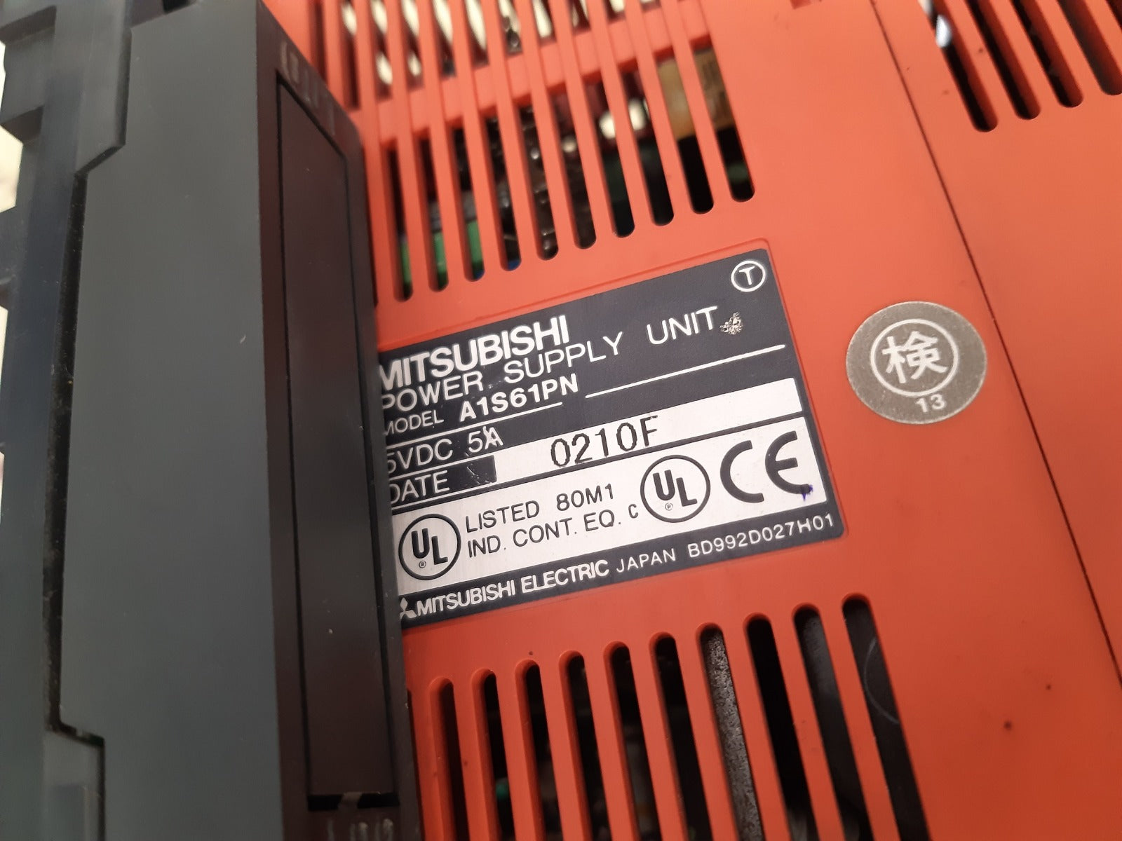 Mitsubishi melsec a1s61pn,a1shcpu,a1sx80,a1sy80,a1s64ad,a1sj71at21b module rack 