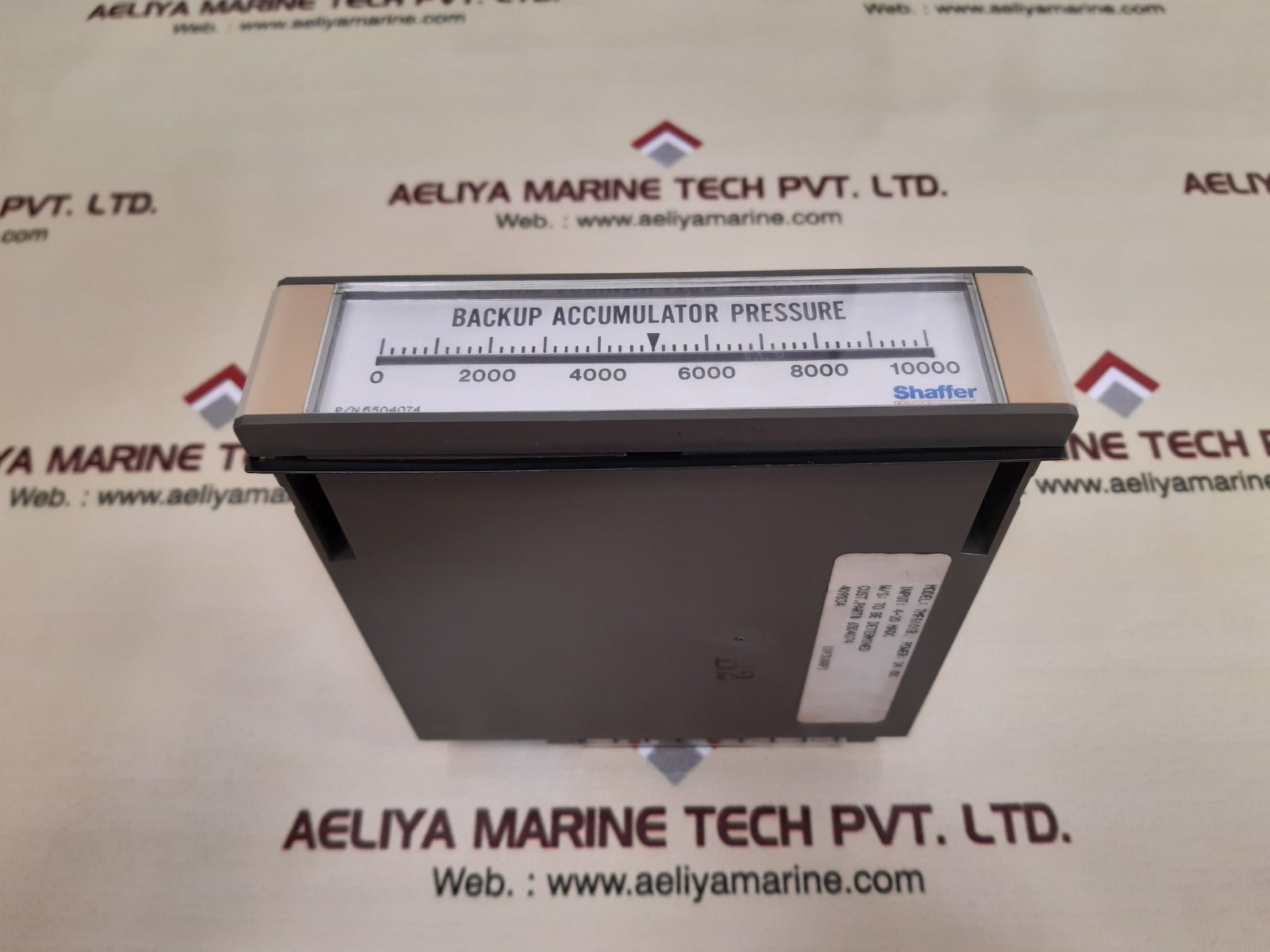Texmate  tmfg101b backup accumulator pressure 6504074