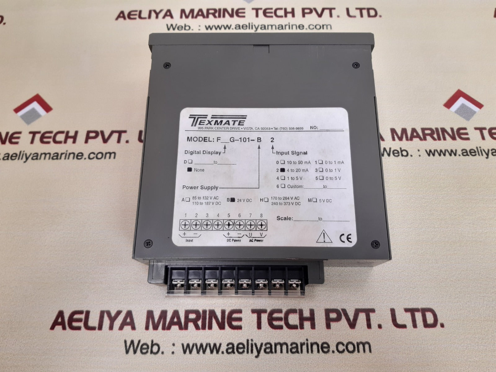 Texmate  tmfg101b backup accumulator pressure 6504074