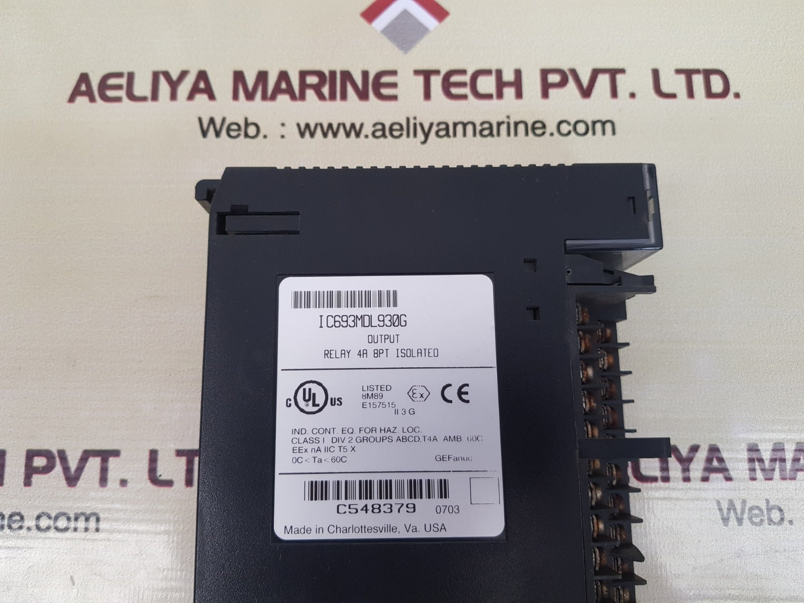Ge fanuc ic693mdl930g output module relay