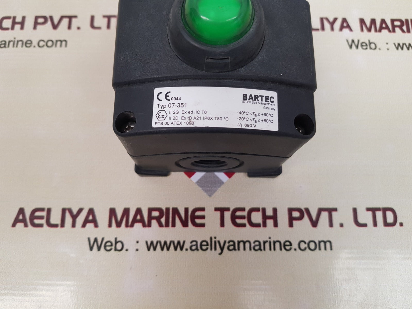 Bartec 07-351 emergency push button ptb 00 atex 1068
