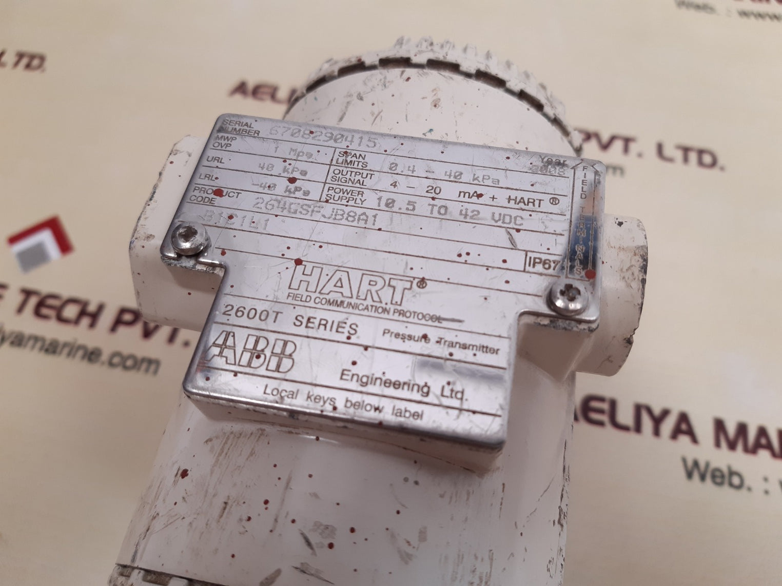 Abb 2600t series pressure transmitter 264gsfjb8a1 