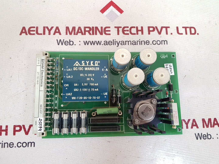 Sam electronics neg 437 pcb card 271.132 149/d
