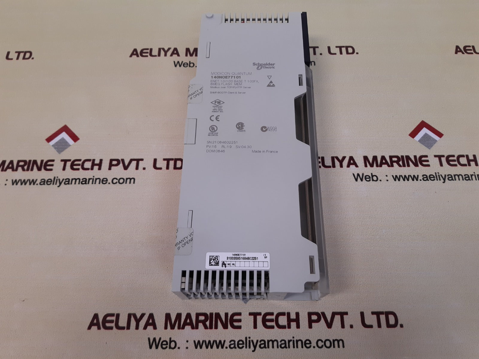 Schneider 140noe77101 modicon quantum ethernet 10/100 module pv: 16