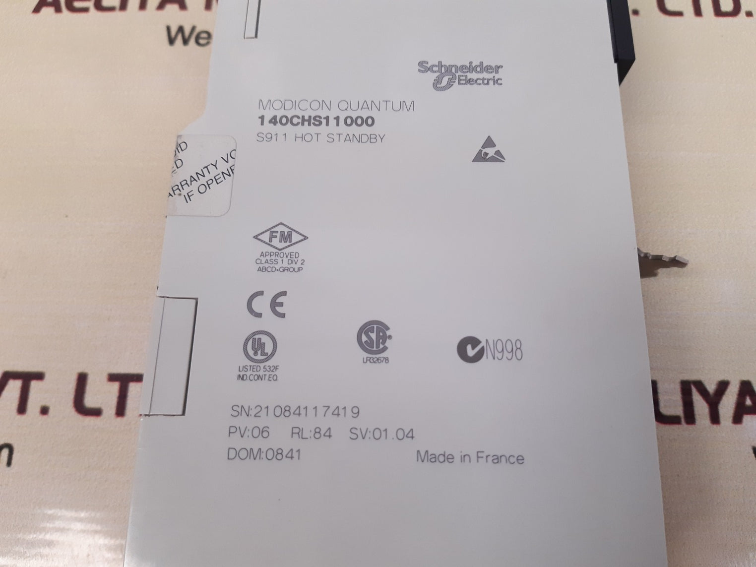 Schneider electric 140chs11000 quantum s911 hot standby module