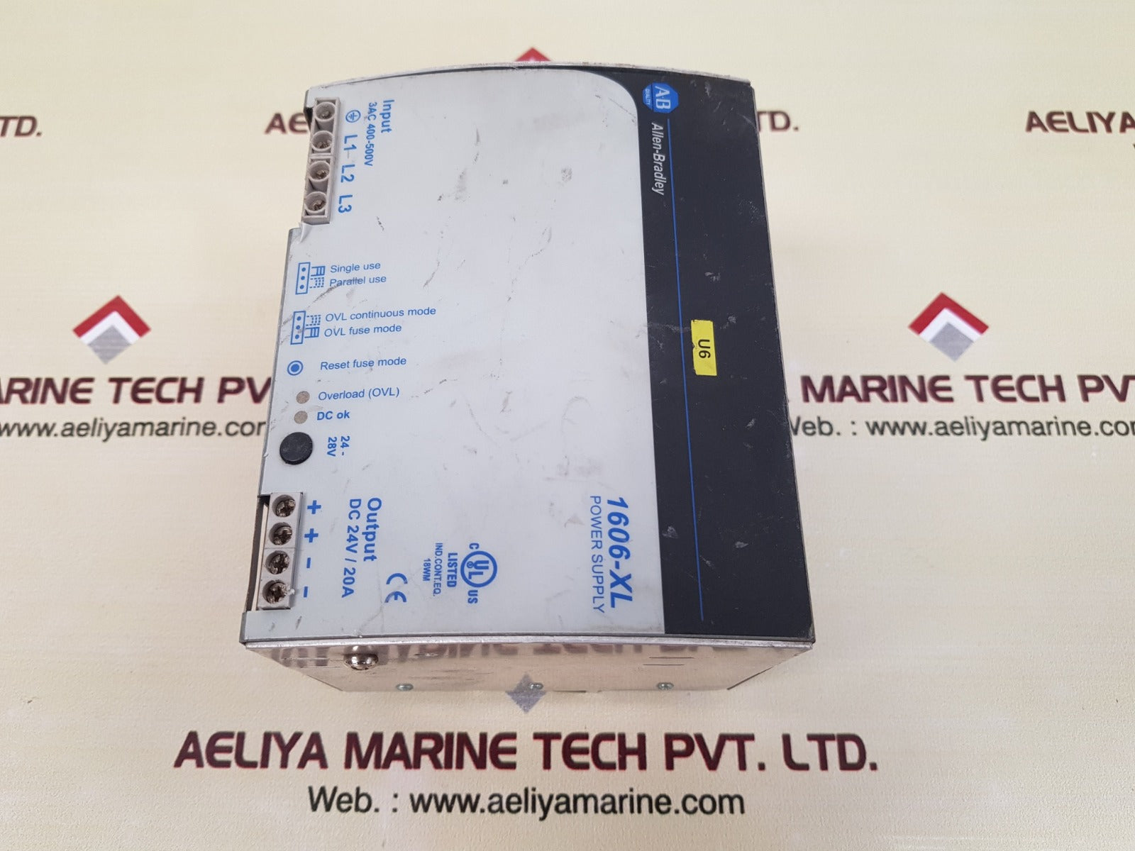 Allen-bradley 1606-xl480e-3w ser b power supply