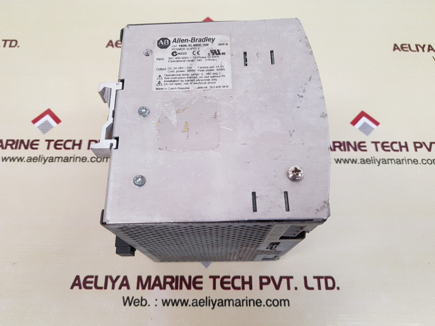 Allen-bradley 1606-xl480e-3w ser b power supply