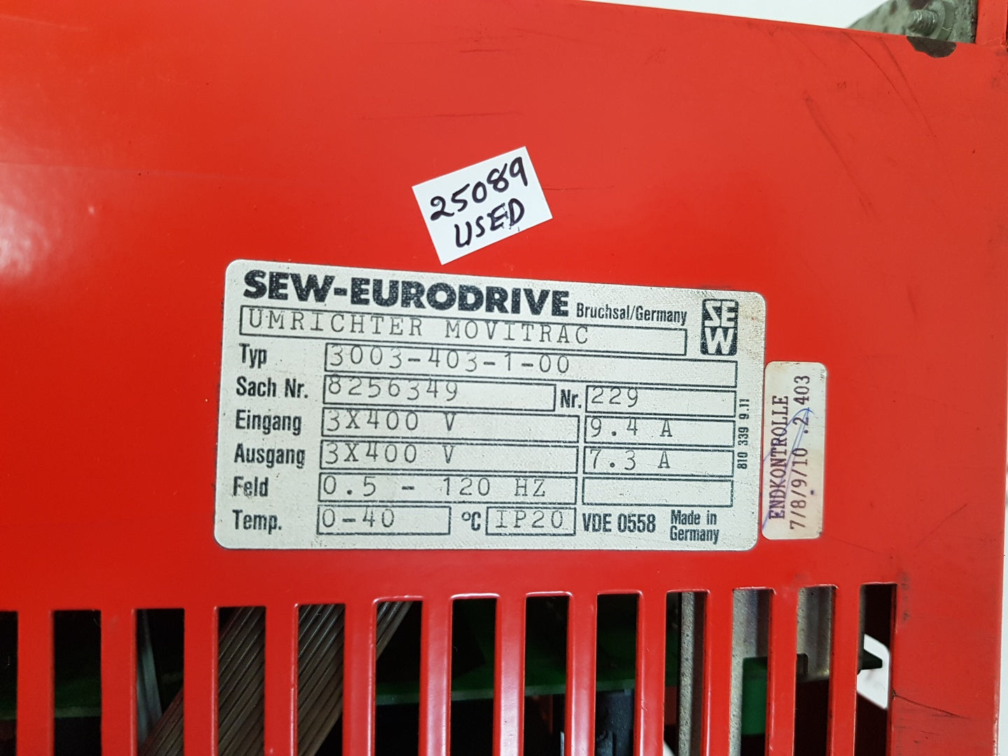Sew-eurodrive 3003-403-1-00 umrichter movitrac 8256349