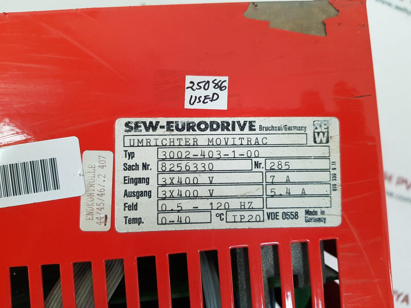 Sew-eurodrive 3002-403-1-00 inverter movitrac 8256330 