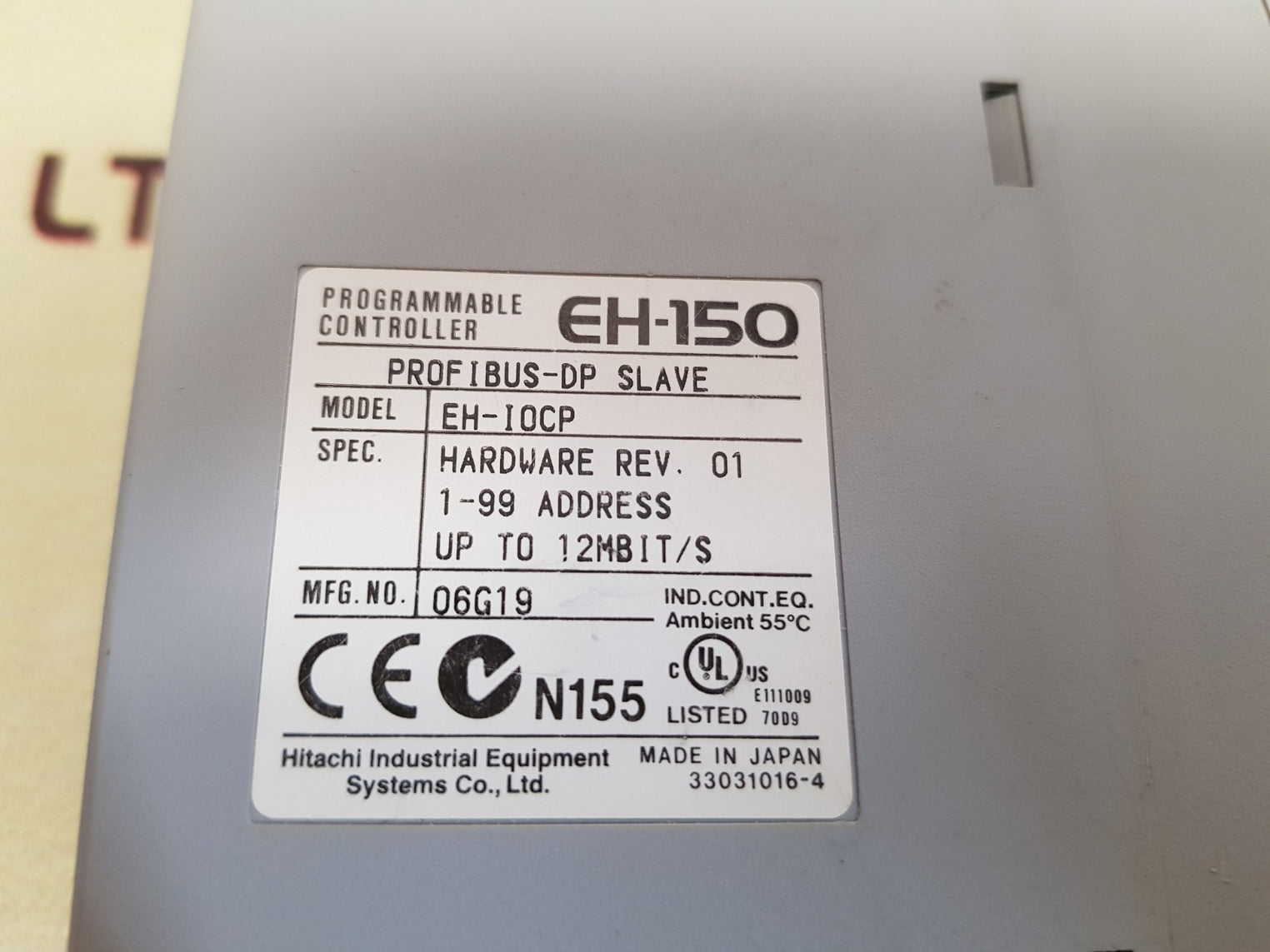 Hitachi eh-iocp profibus-dp slave programmable controller eh-150