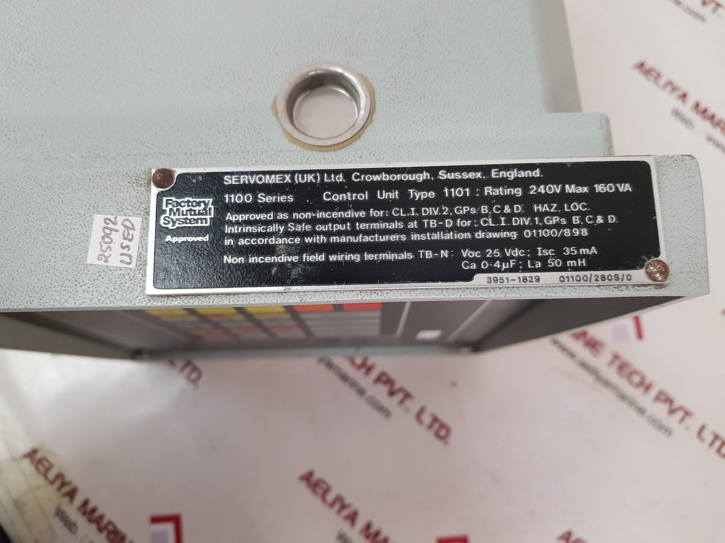 Servomex series 1100 analyser control 