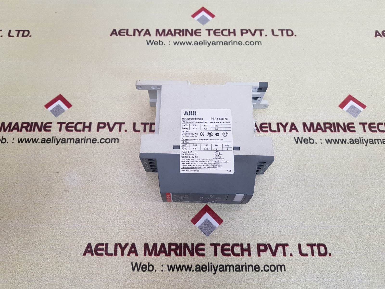 Abb psr3-600-70 motor softstarter 1sfa896103r7000
