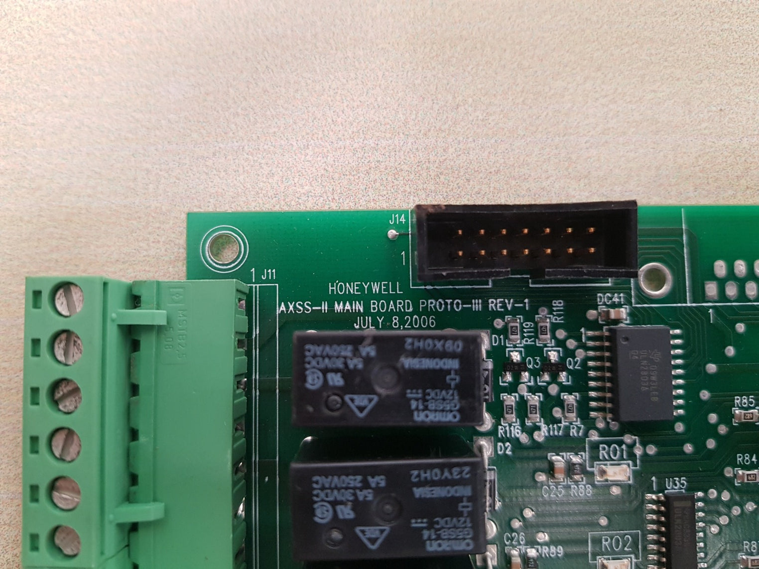 Honeywell axss-ii main 1101389 main board