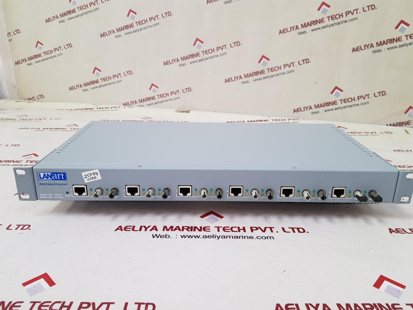 Lanart 10base-t to 10base-fl multi-channel converter