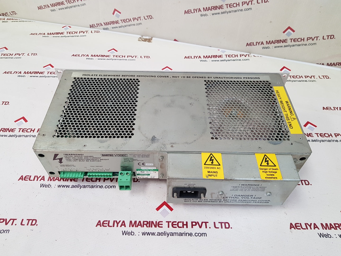 Bartec vodec va300/psu va300 amplifier power supply