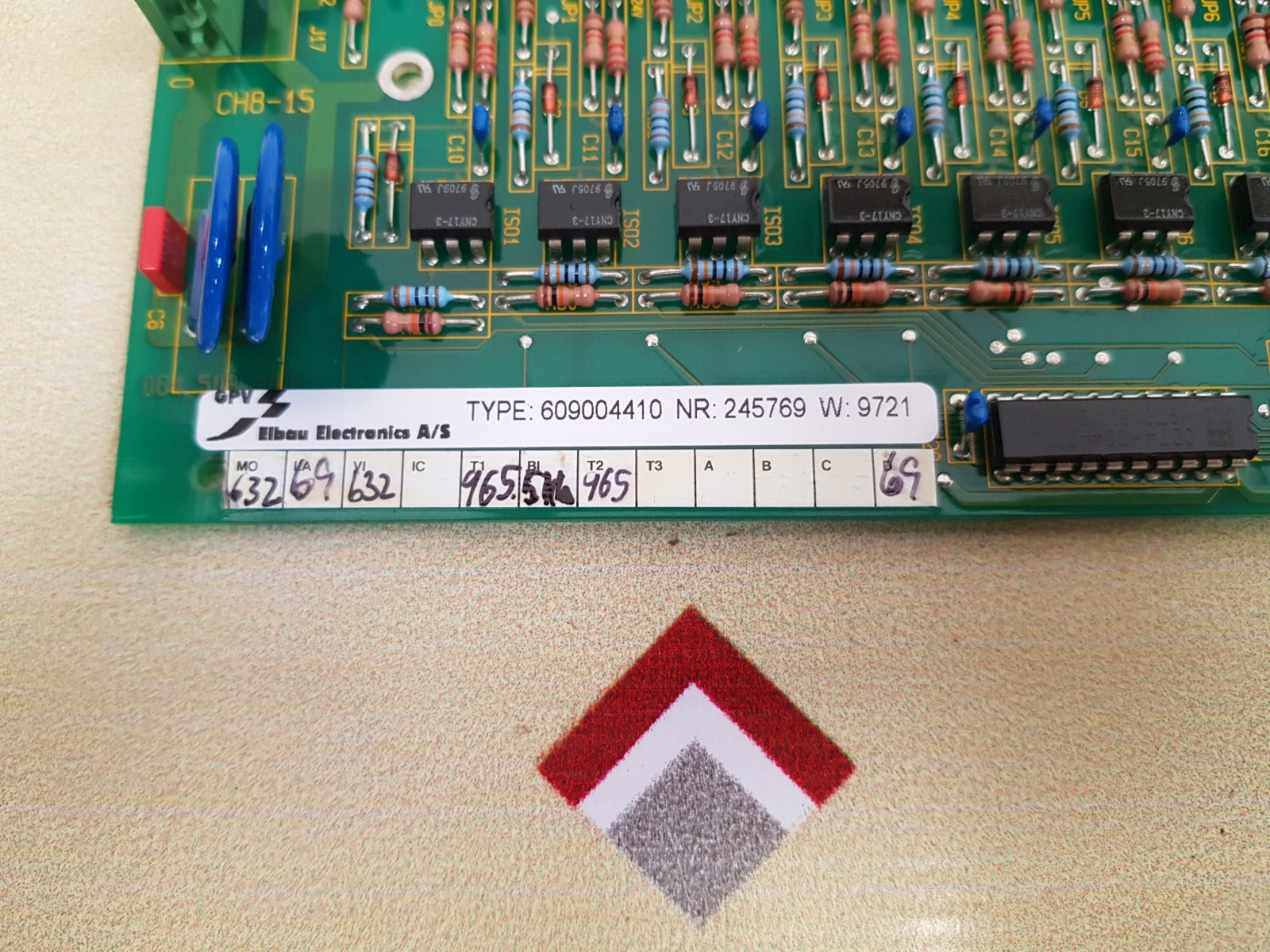 Elbau electronics 609004410 pcb card w: 9721