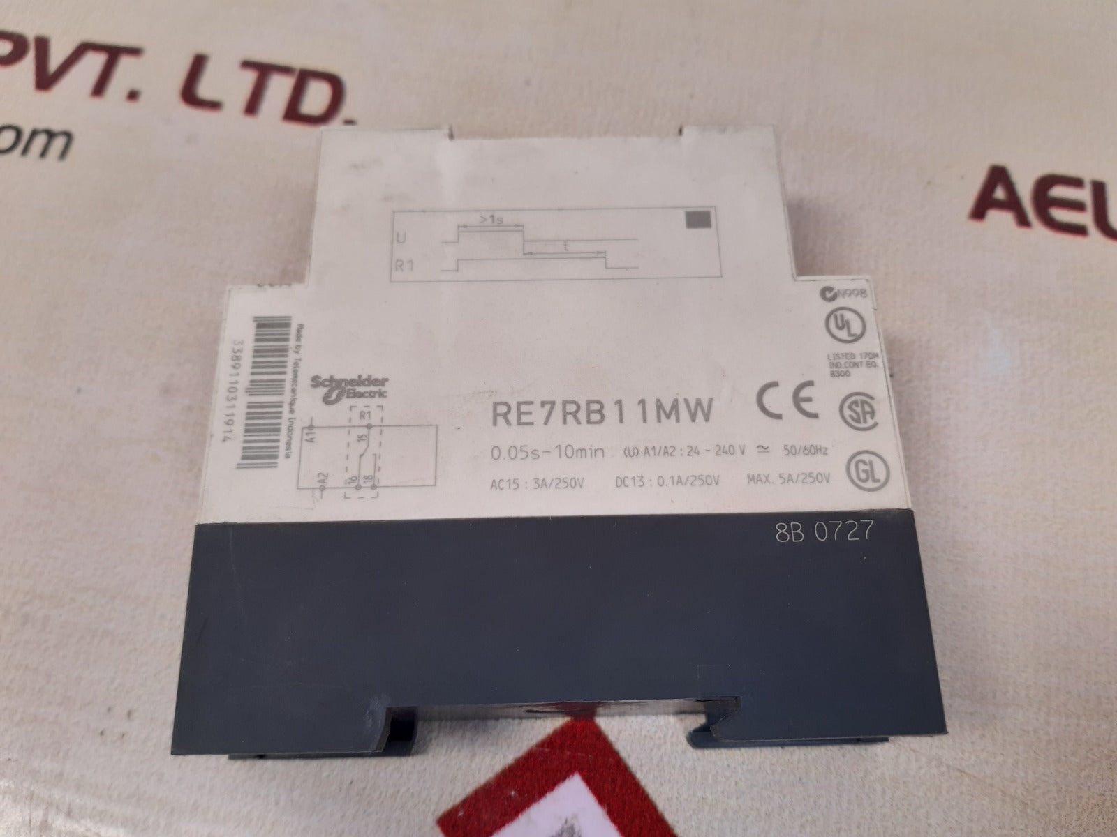 Telemecanique/schneider re7rb11mw time delay relay