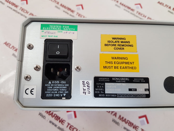 Kongsberg oe1232-0002 camera lamp surface control unit