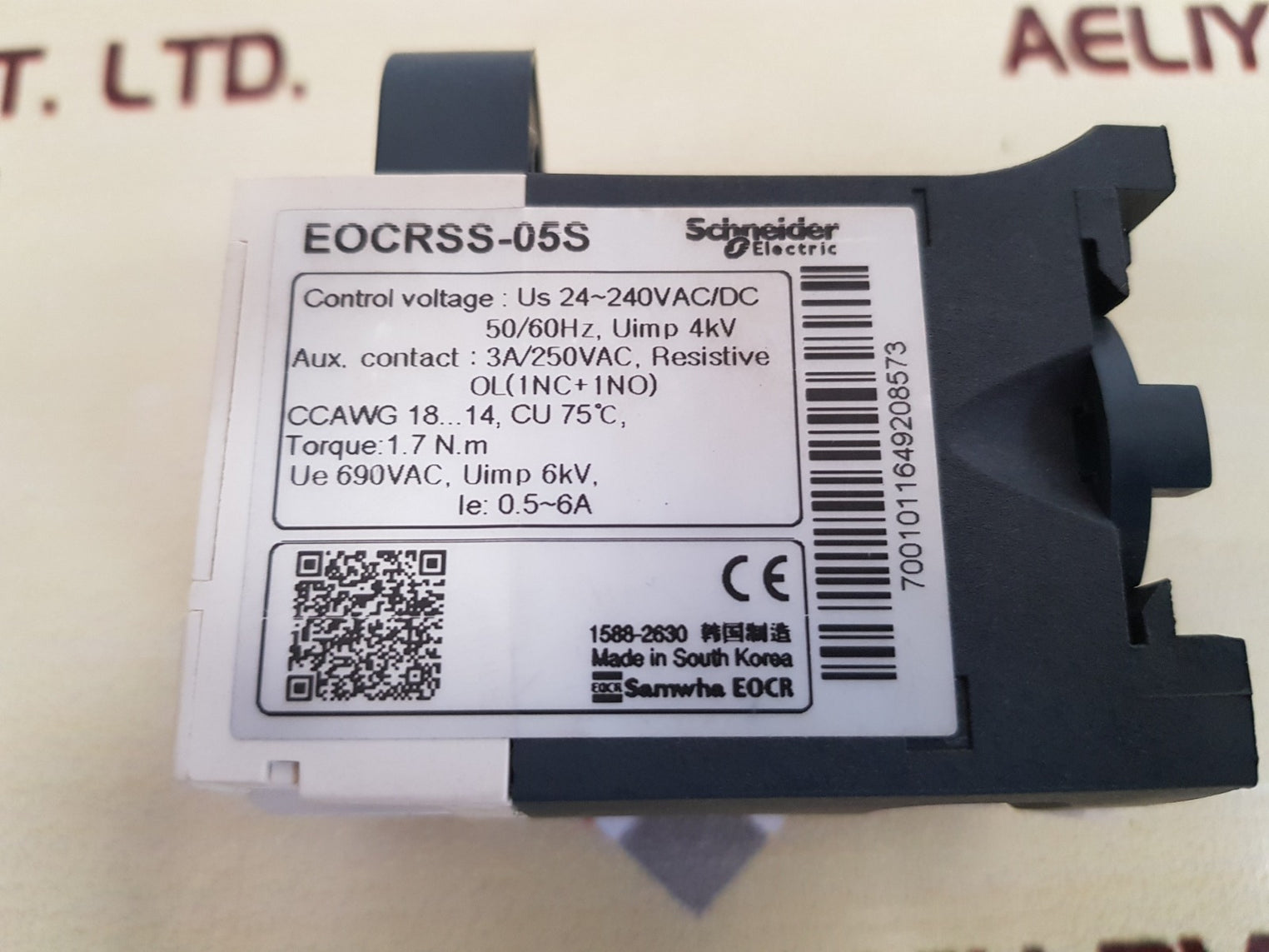 Schneider electric eocrss-05s electronic over-current relay