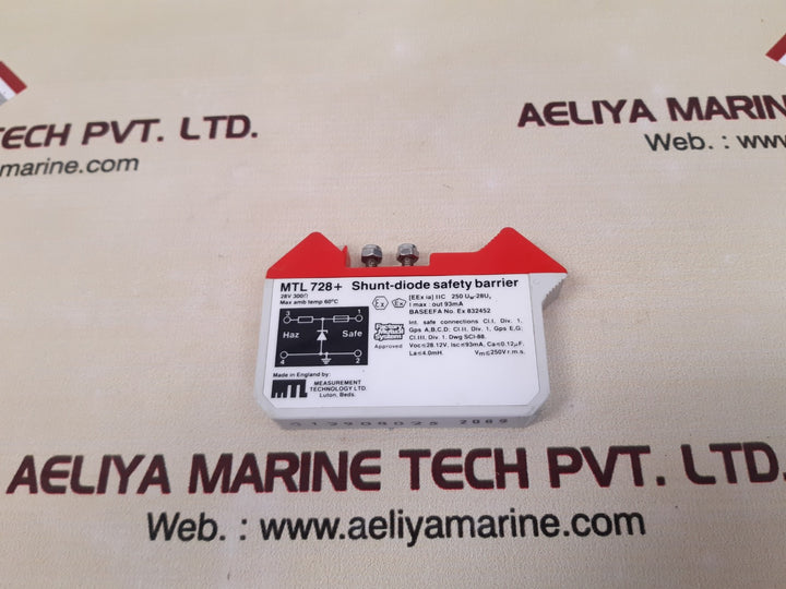 Mtl 728+ shunt-diode safety barrier