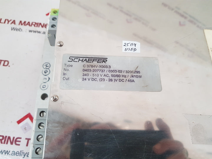 Schaefer c 3784v-x003.3 power supply