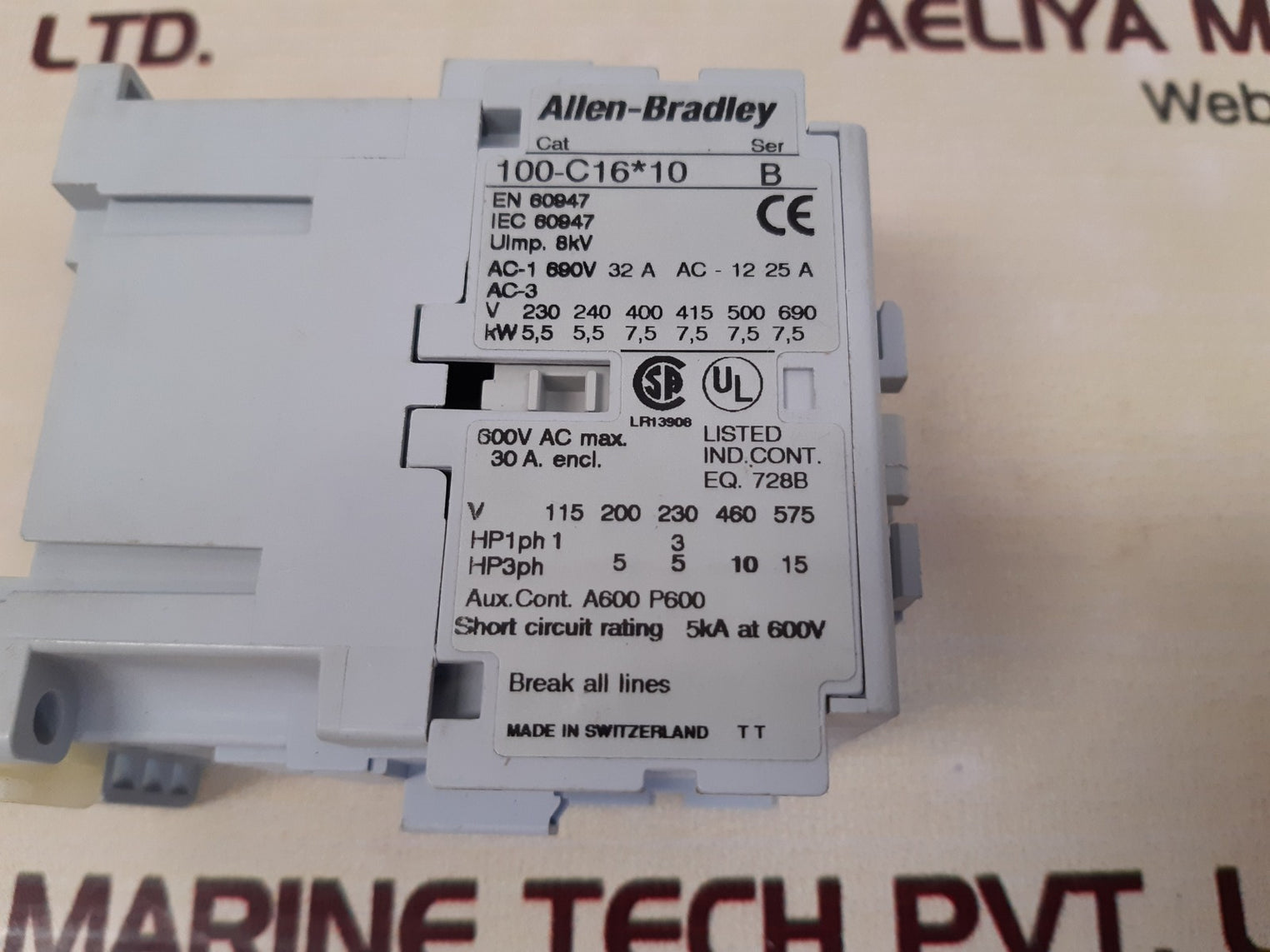 Allen-bradley 100-c16*10 Ser.B Contactor