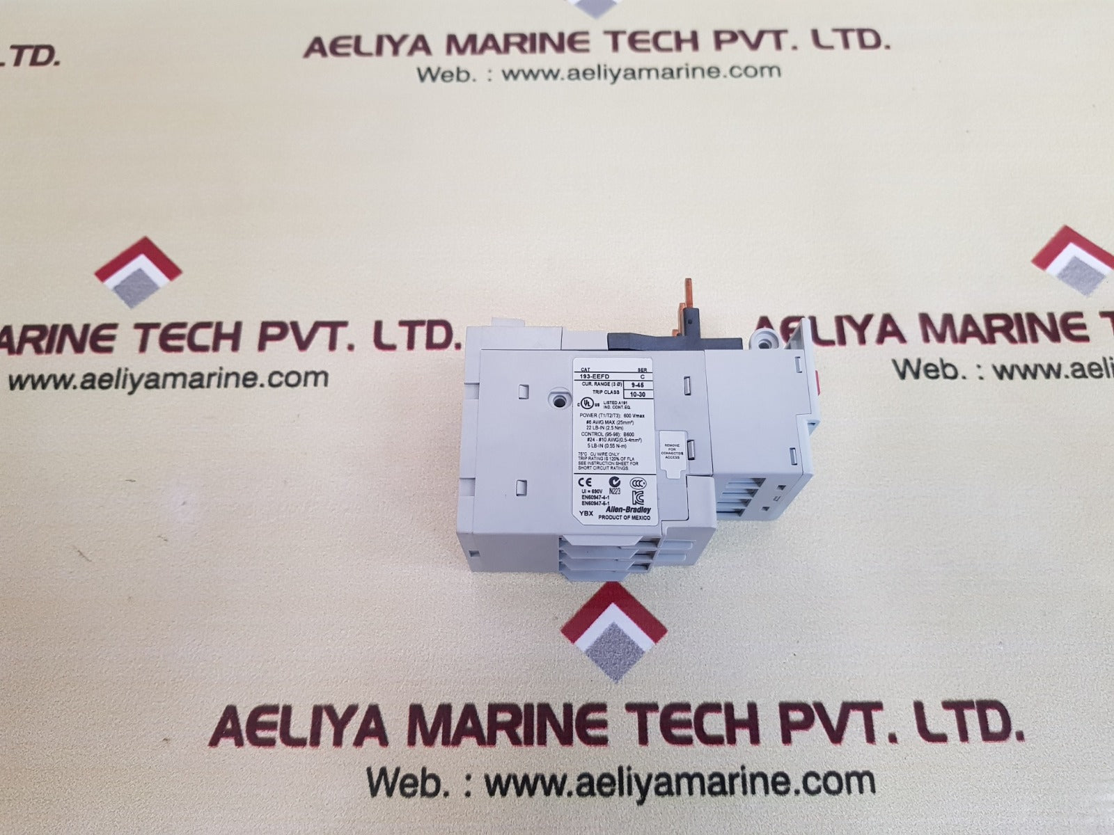 Allen bradley e1 plus 193-eefd overload relay