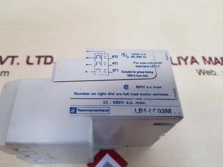 Telemecanique lb1-lc03m07 protection module
