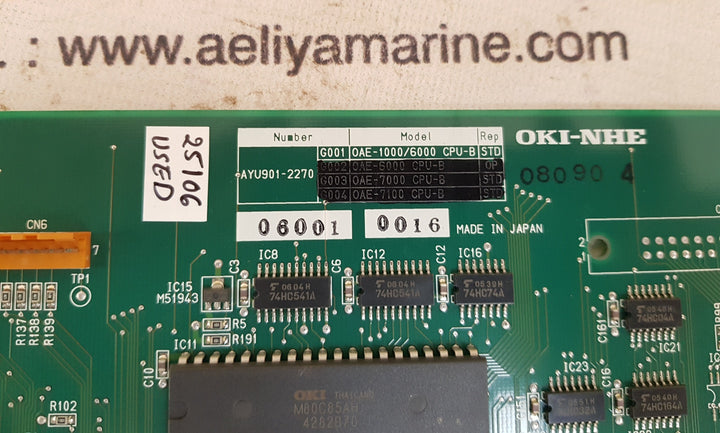 Oki-nhe 0ae-1000/6000 cpu-b pcb card 
