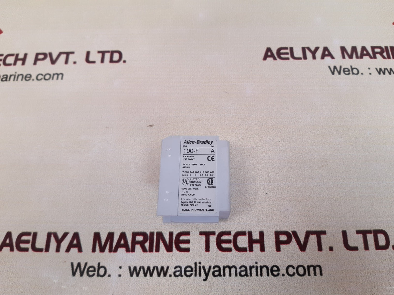 Allen-bradley 100-f ser.a auxiliary contact