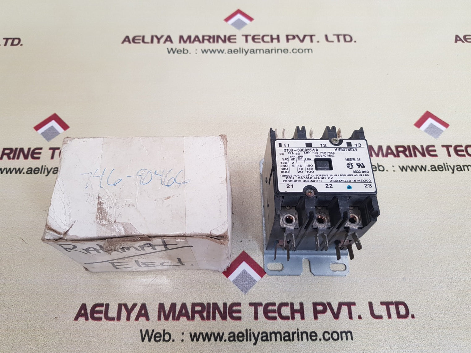 Products unlimited 3100-30q828wa contactor