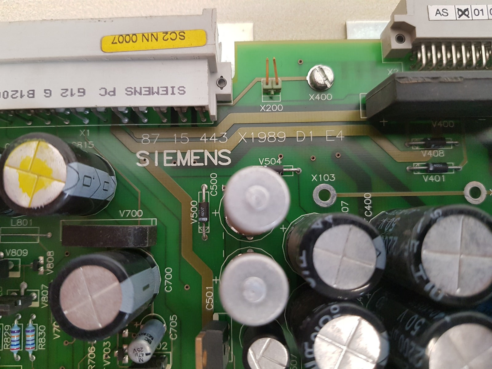 Siemens 87 15 443 x1989 d1 e4 power supply board